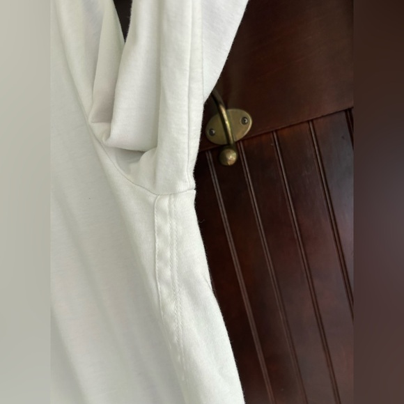 J. Jill White Pima Cotton Scoop Neck 3/4 Sleeve Classic Layering Top | Size M - Picture 5 of 8